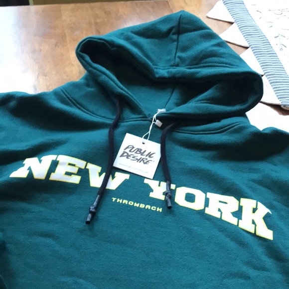 New COTTON blend oversized hoodie dress by PUBLIC DESIRE #A185J - Picture 7 of 15